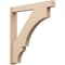 Ekena Millwork 5 1/2-in W x 36-in D x 40-in H Balboa Block Rough Cedar Woodgrain TimberThane Outlooker, Primed Tan OUTUR055X36X40BOA44RCPR - alternate 1